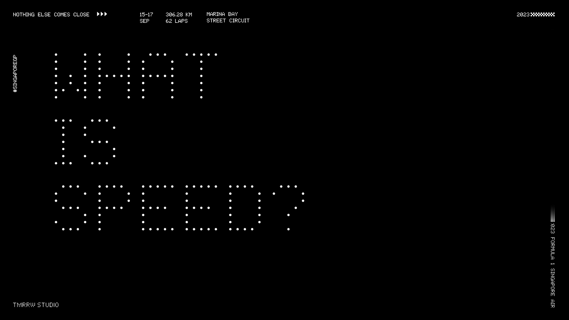 “What is Speed?” Singapore Grand Prix 2023