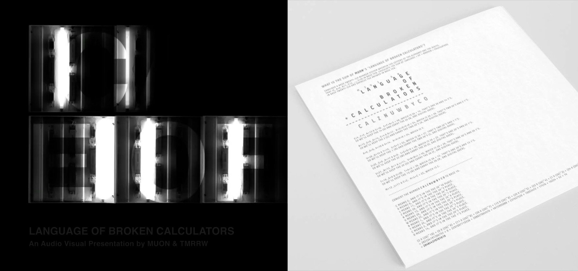 MUON CD Cover + Language of Broken Calculators